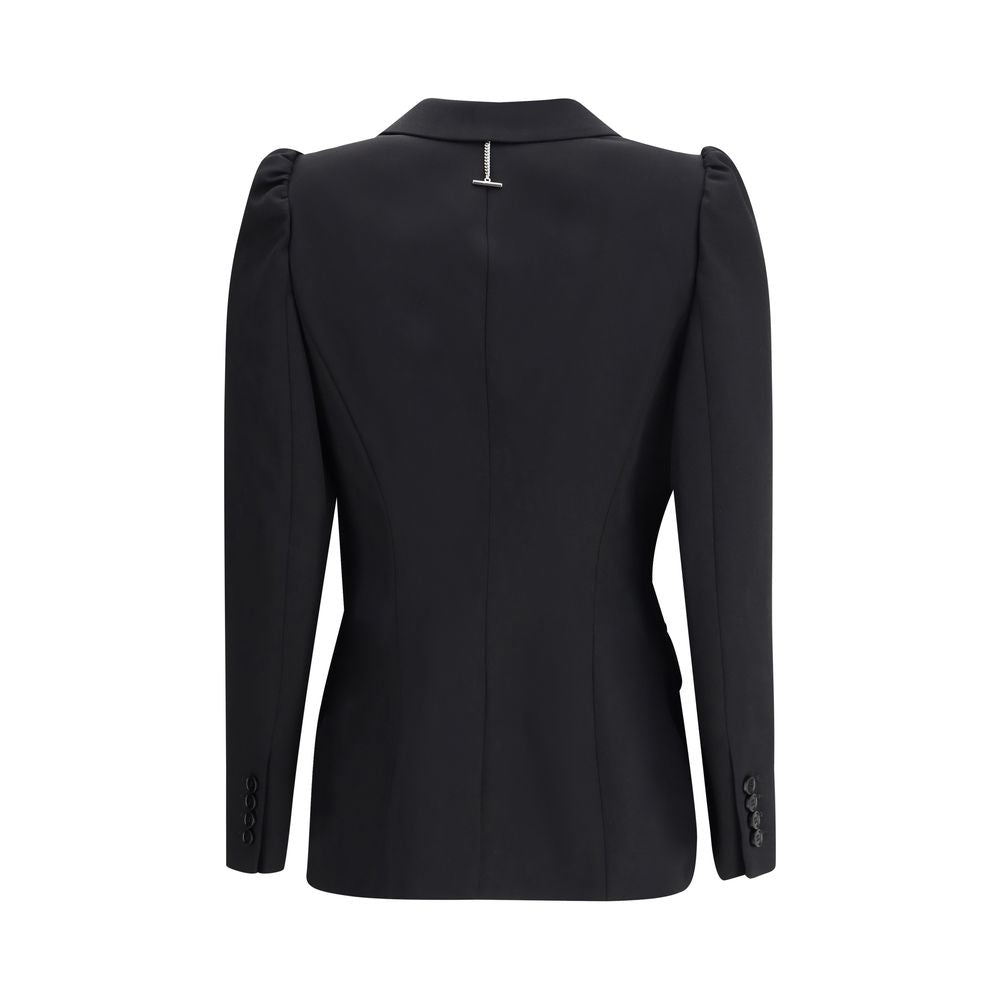 Black single-breasted jacket