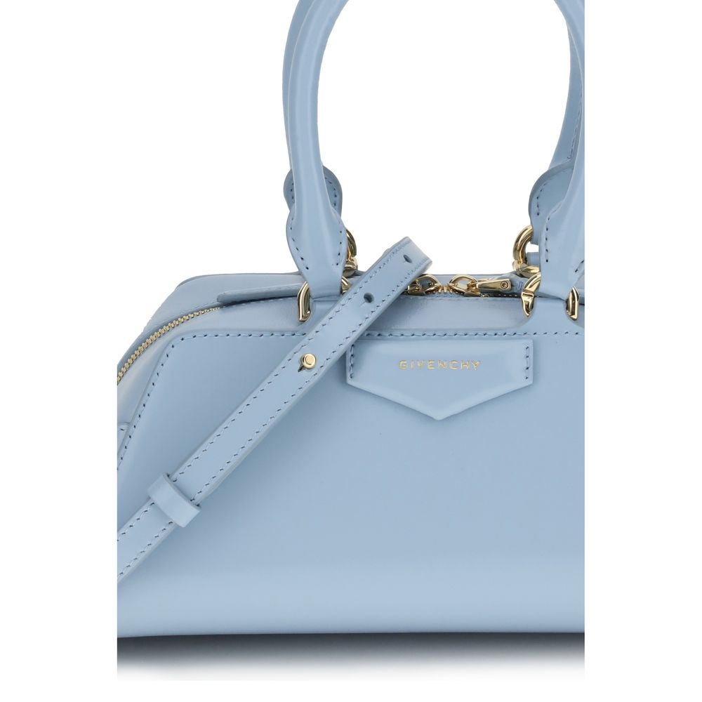 Light Blue Calf Leather Bos Taurus Handbag