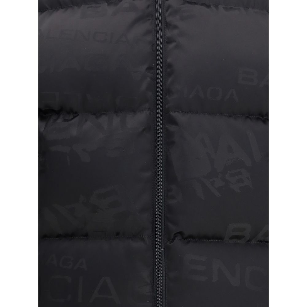 Cropped Puffer Jacket with logo motif