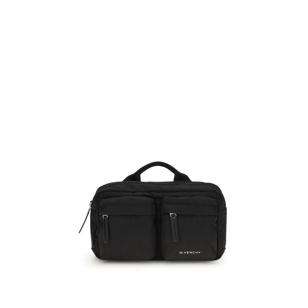 Black Polyamide Shoulder Bag