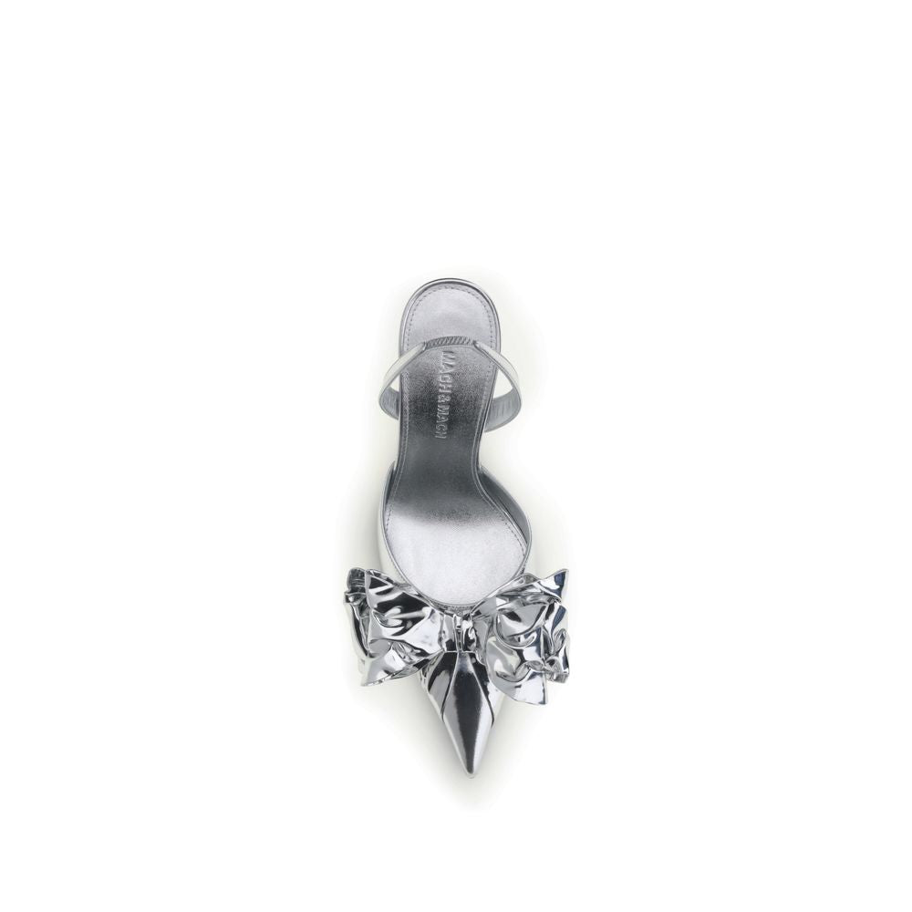 Cadeau Silver Wrapped Leather Pumps