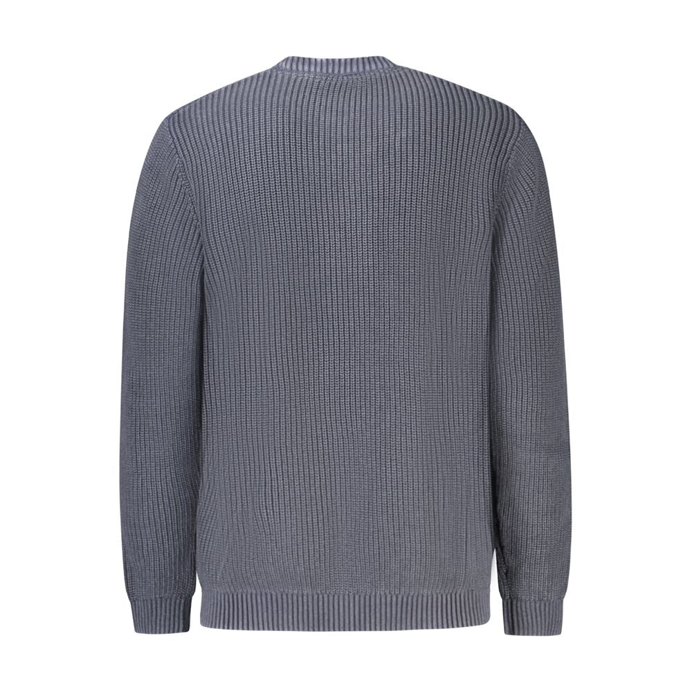 Blue Cotton Men's Sweater