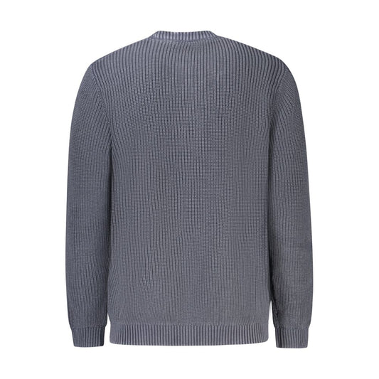 Blue Cotton Men's Sweater