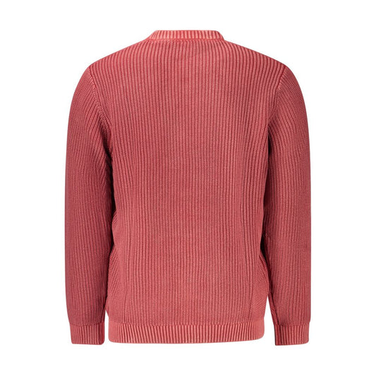 Red Cotton Men Sweater