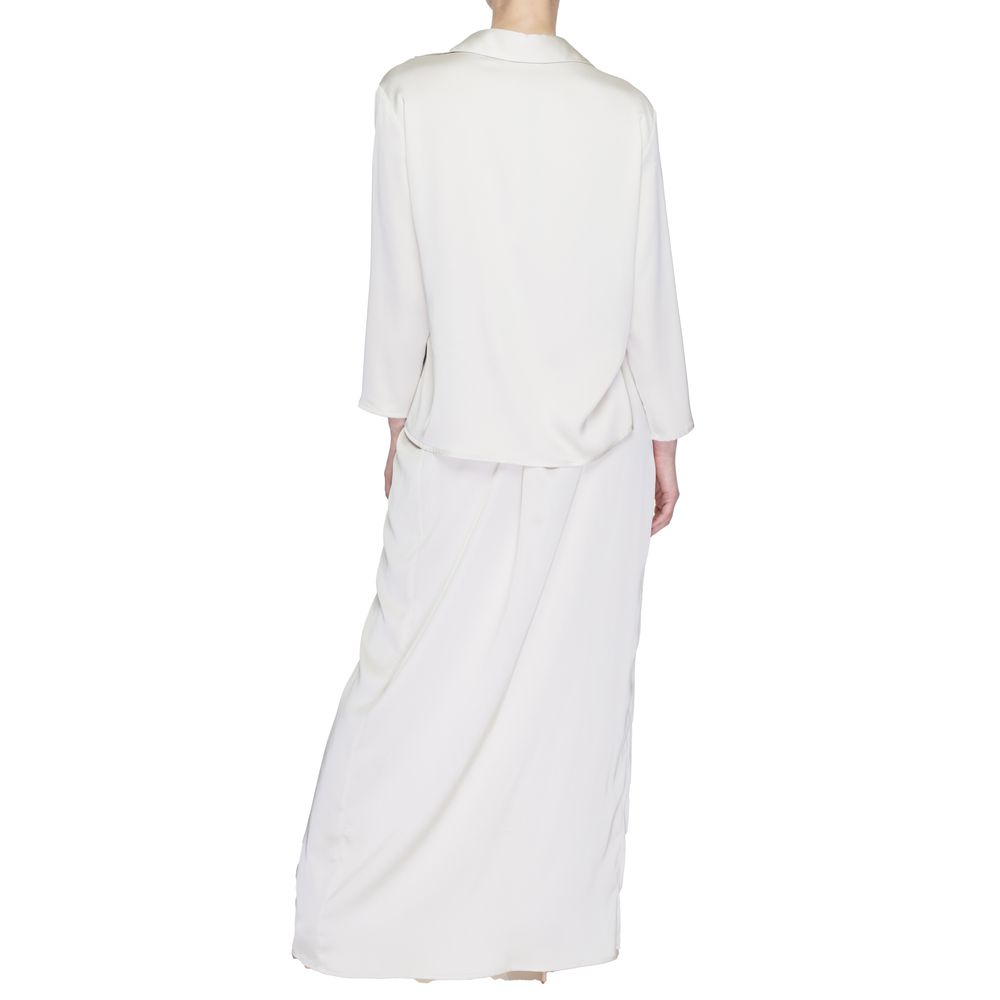 Beige Polyester Long
