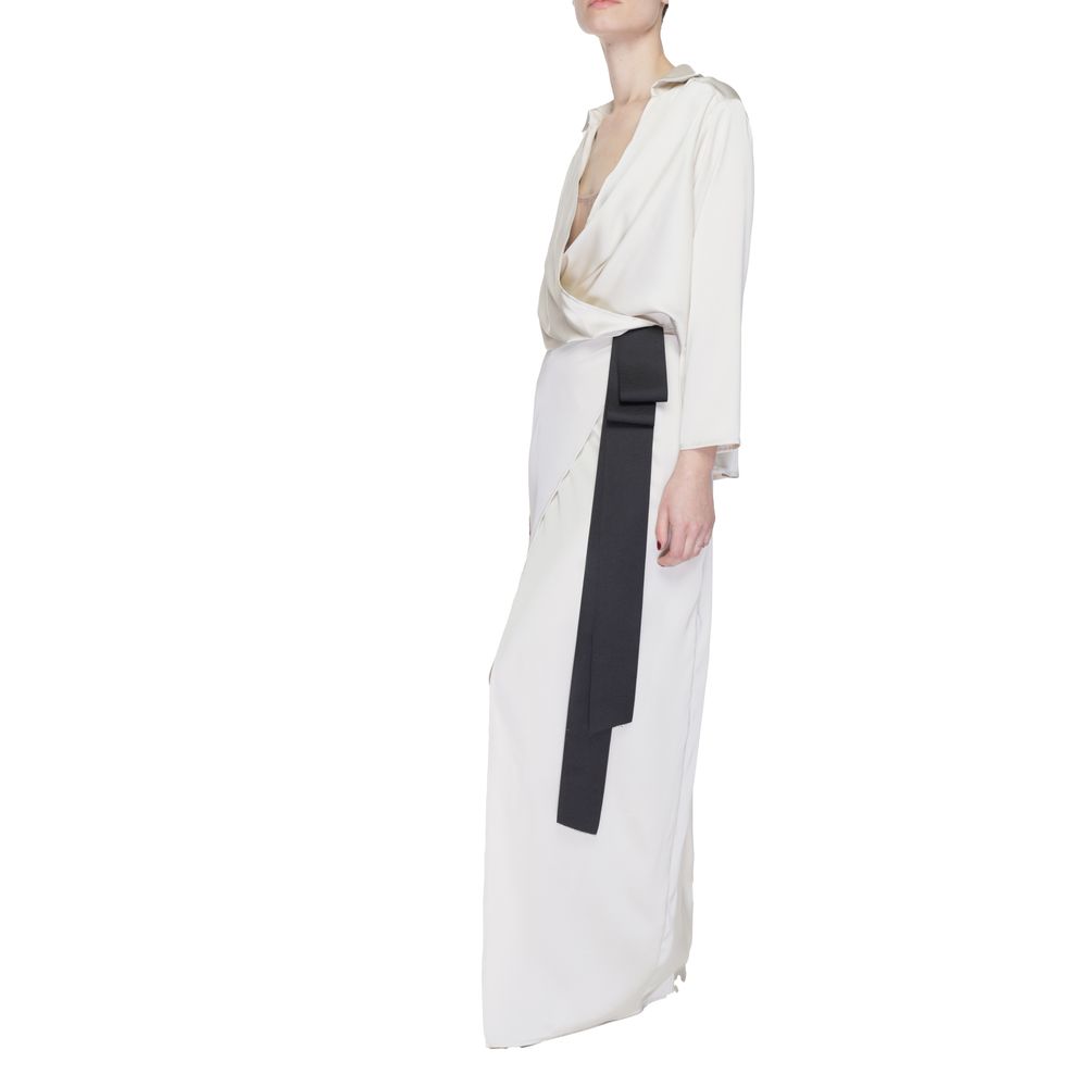 Beige Polyester Long