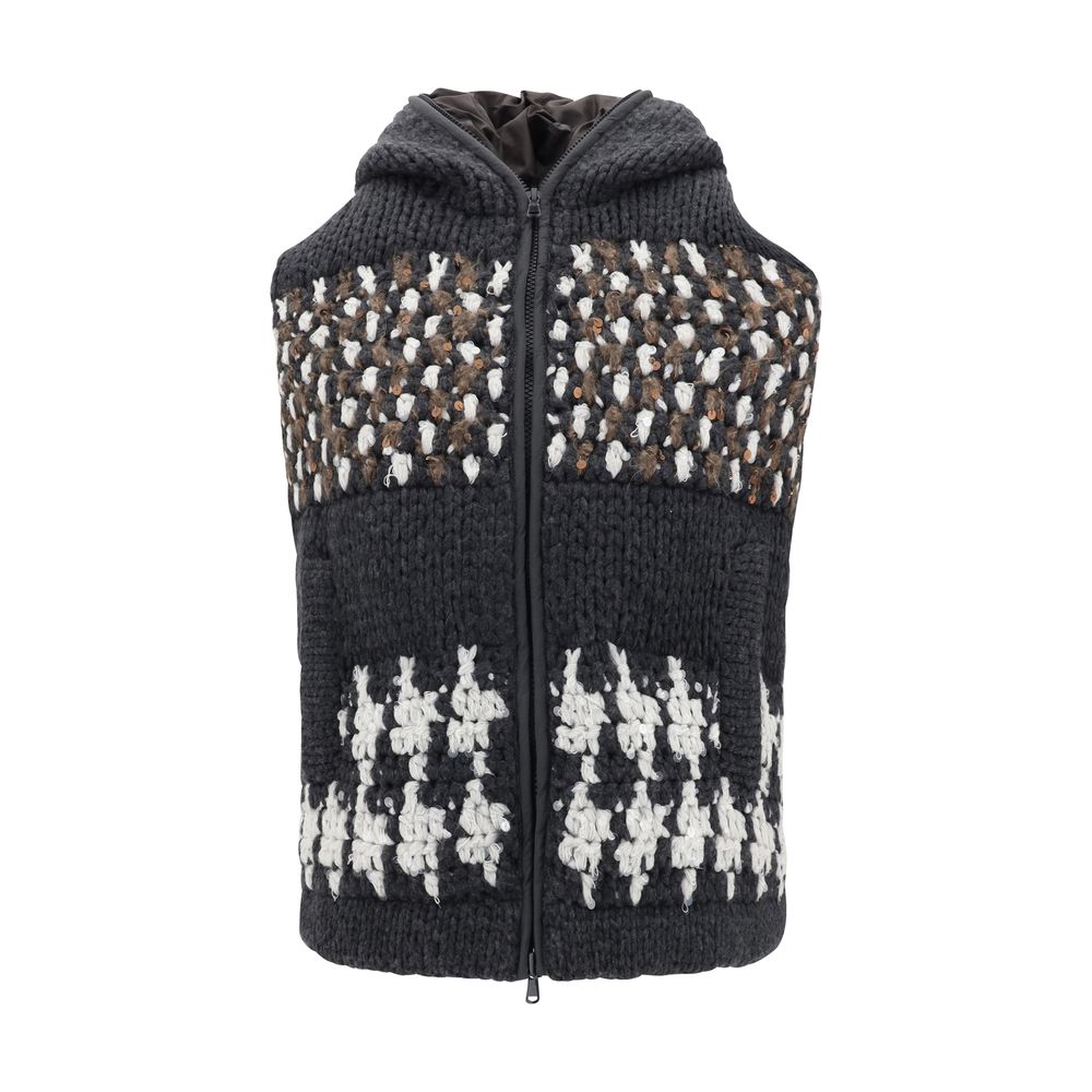 Cashmere padded Gilet