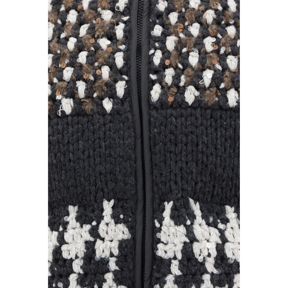 Cashmere padded Gilet