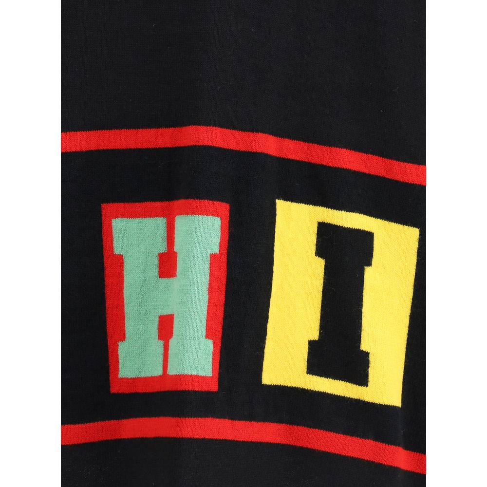 Crewneck Sweater with colorful lettering