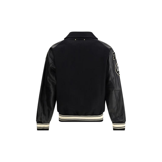 Black Wool Oves Aries Bomber