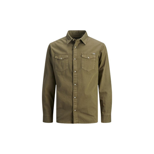 Green Denim Shirt