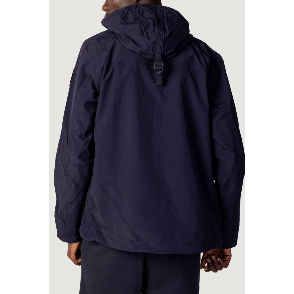 Blue Polyester Jackets & Coat