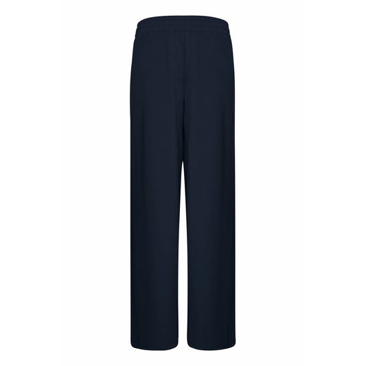 Blue Recycled Polyurethane Casual Pants