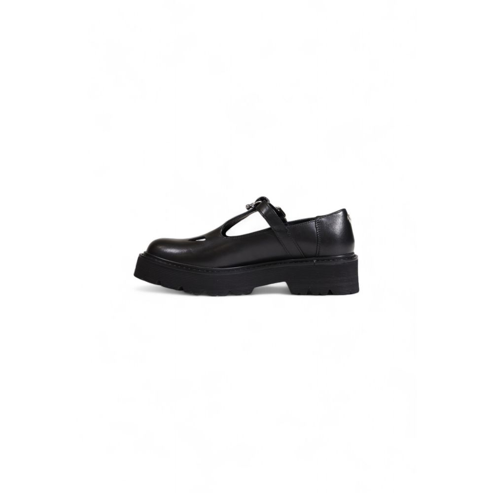 Black Leather Platform