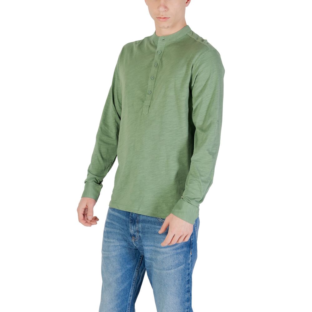 Green Cotton Long Sleeve