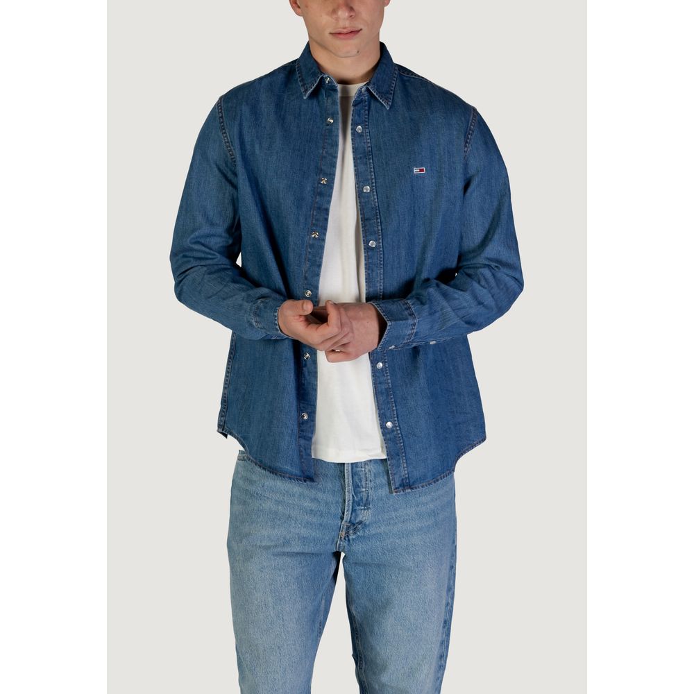 Blue Recycled Cotton Shirt