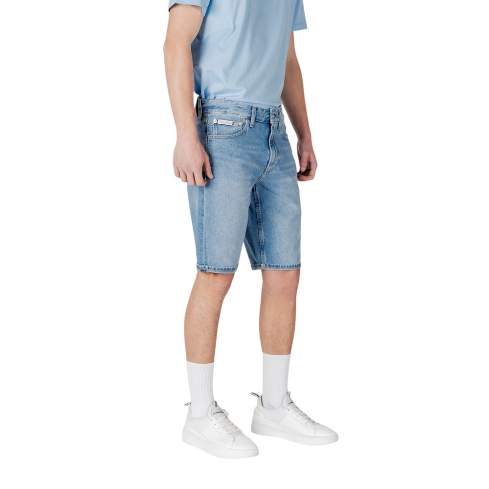 Blue Cotton Bermuda