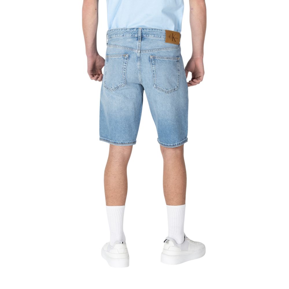 Blue Cotton Bermuda