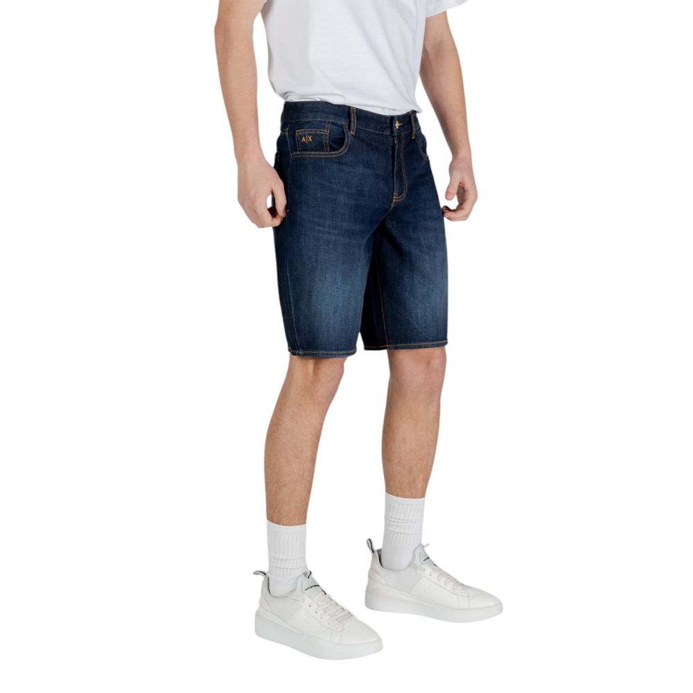 Blue Cotton Bermuda