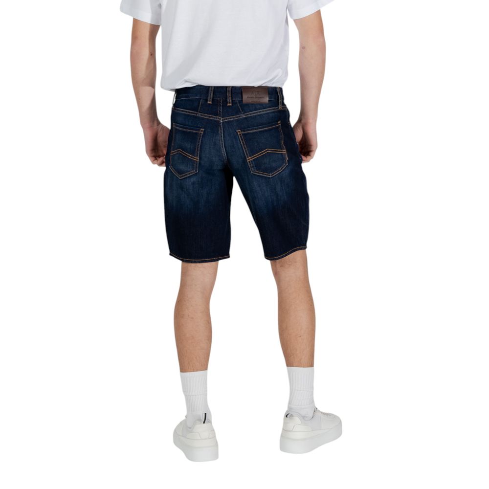 Blue Cotton Bermuda