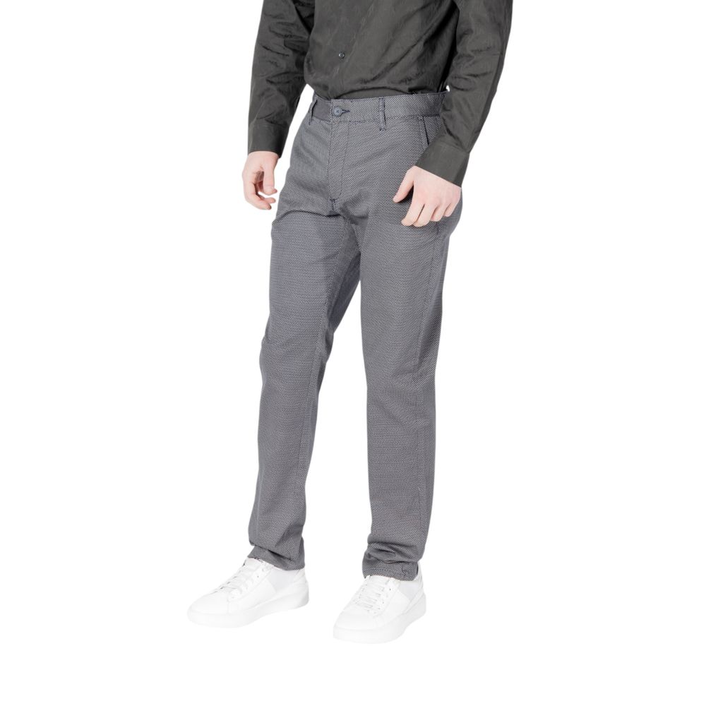 Blue Cotton Skinny Pant