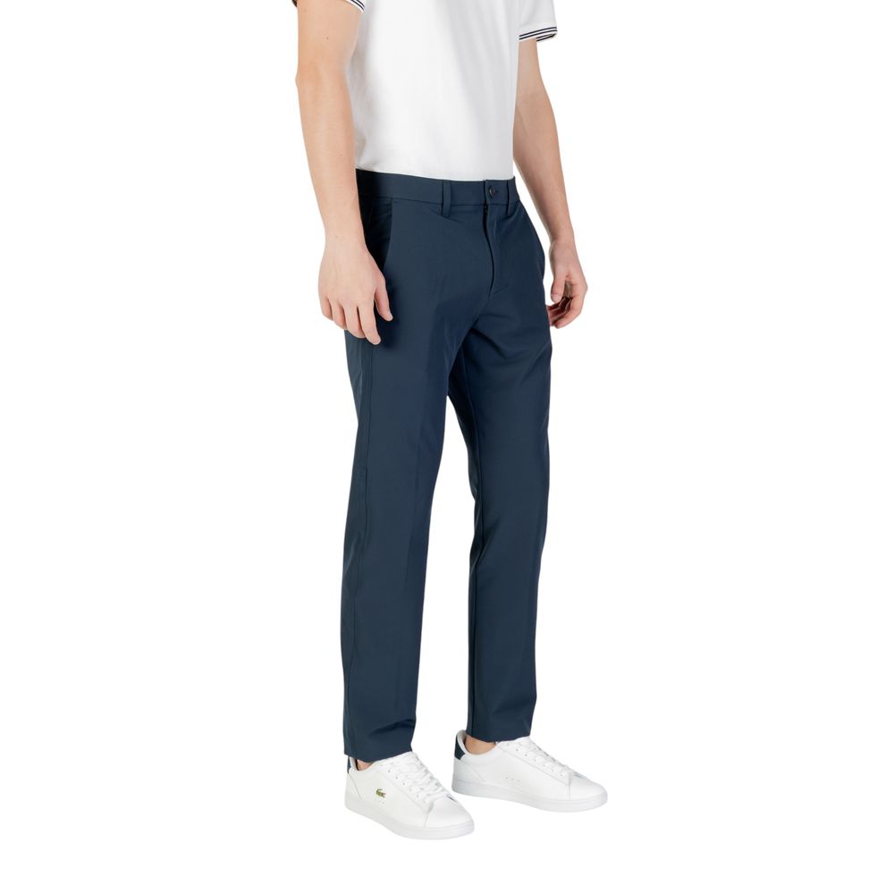 Blue Polyester Skinny Pant