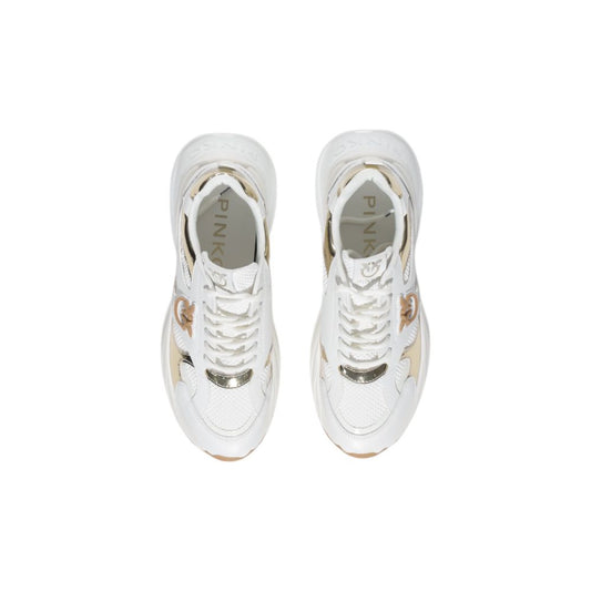 White Leather Chunky Sneakers