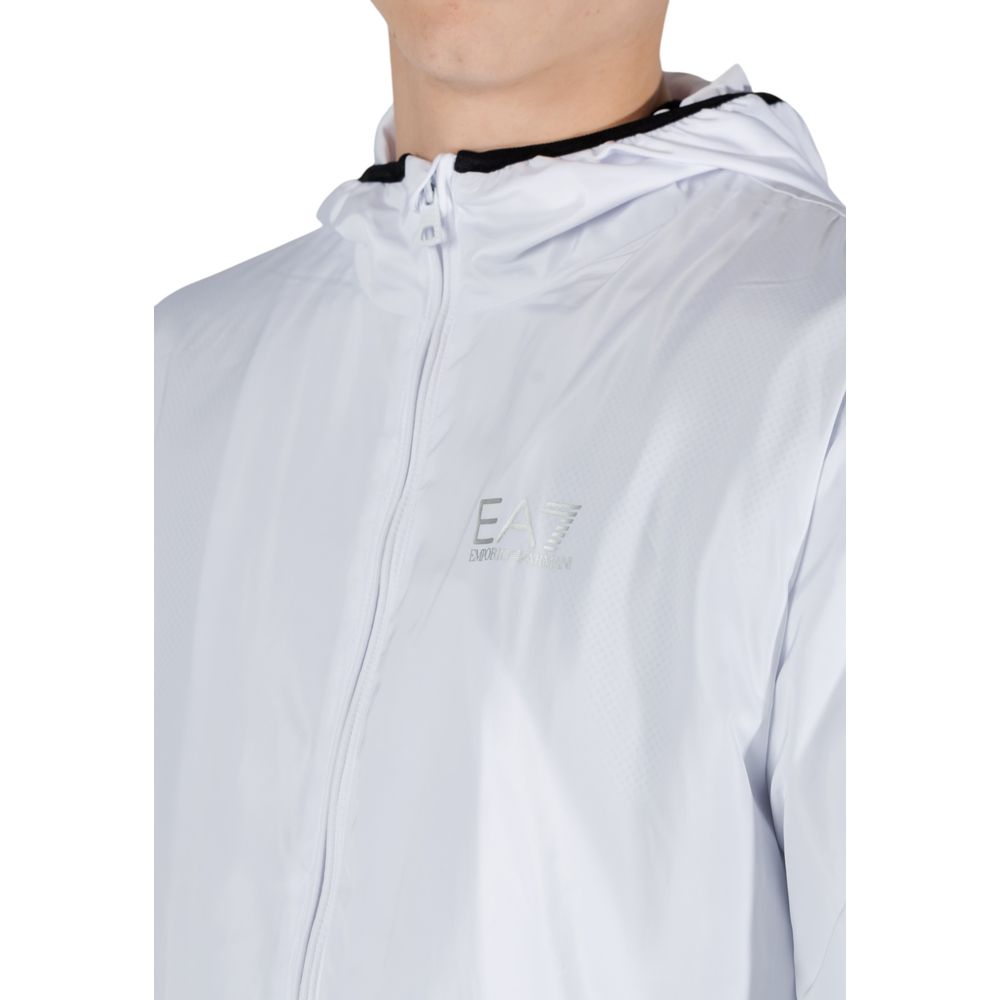 White Polyester Shell Jacket