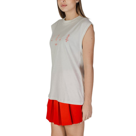 Cream Cotton Tank Tops