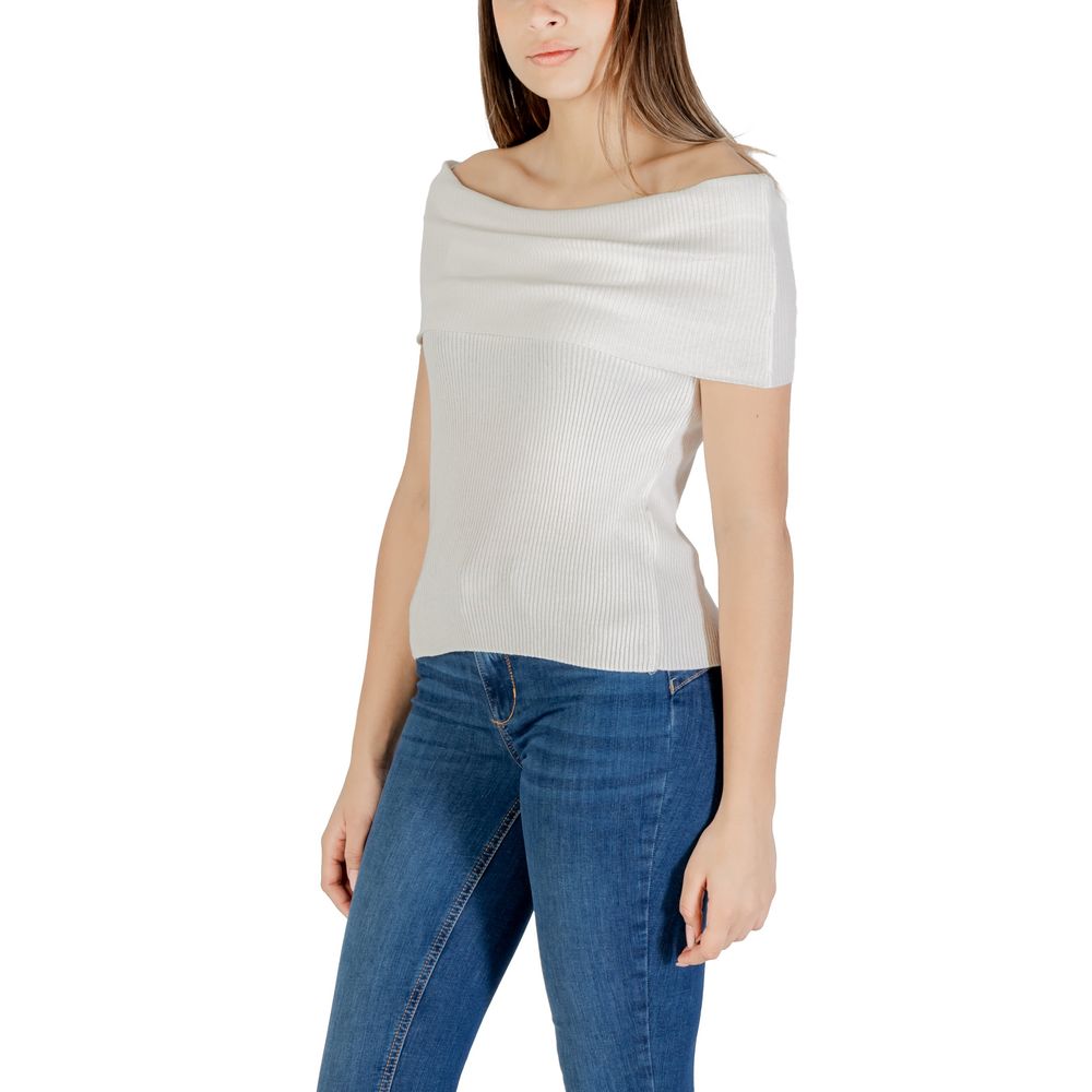 White Polyester Sweater