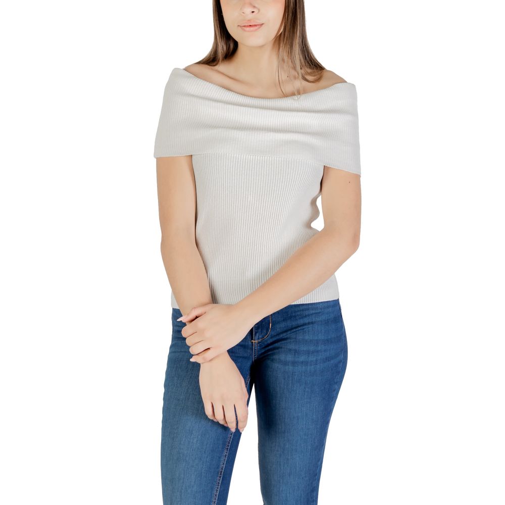 White Polyester Sweater