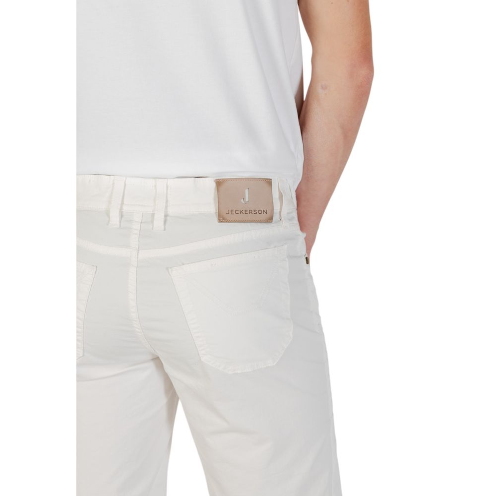 White Cotton Bermuda Shorts
