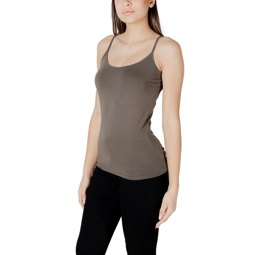 Green Cotton Tank Top