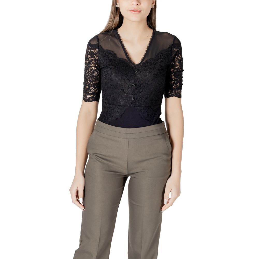 Black Viscose Bodysuit