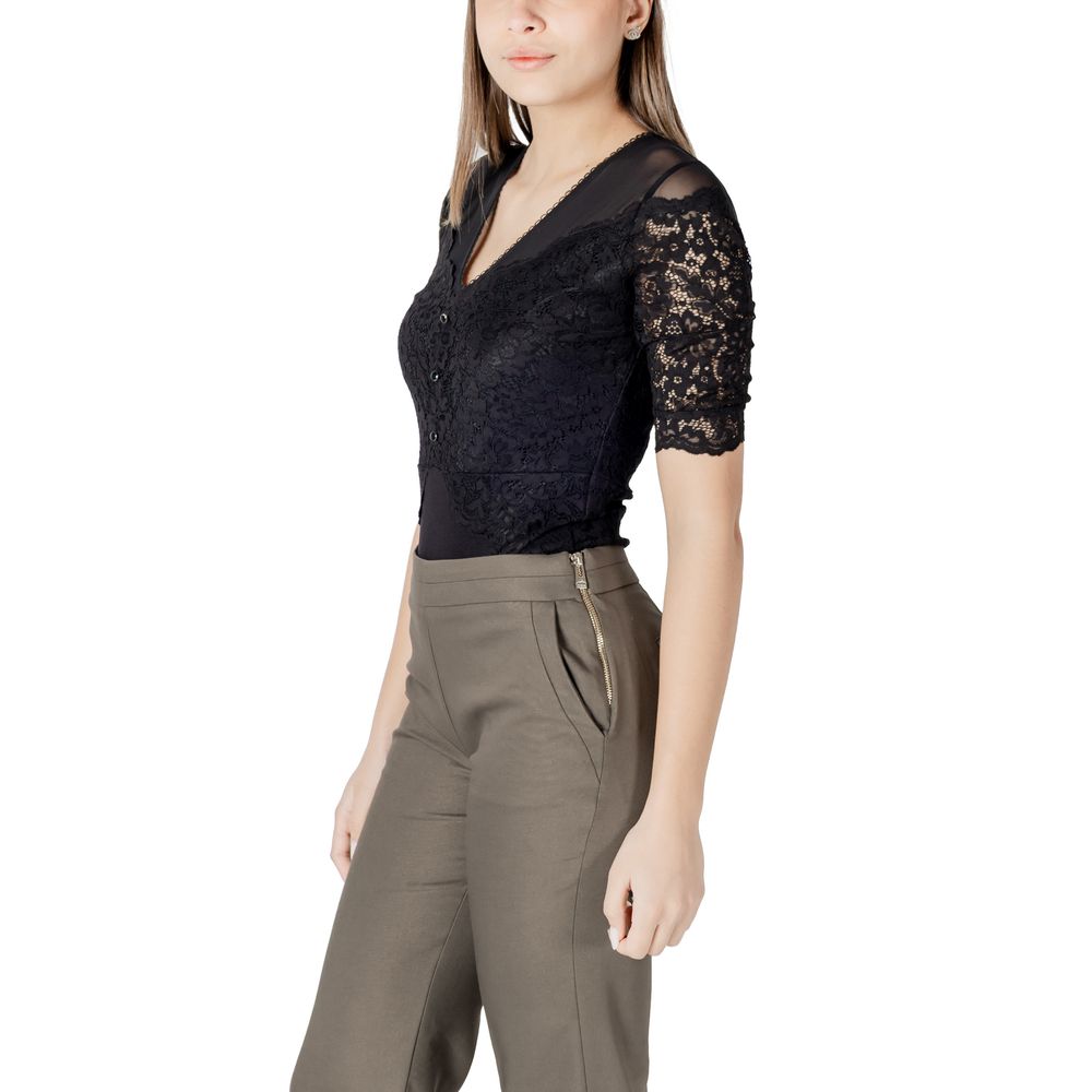 Black Viscose Bodysuit