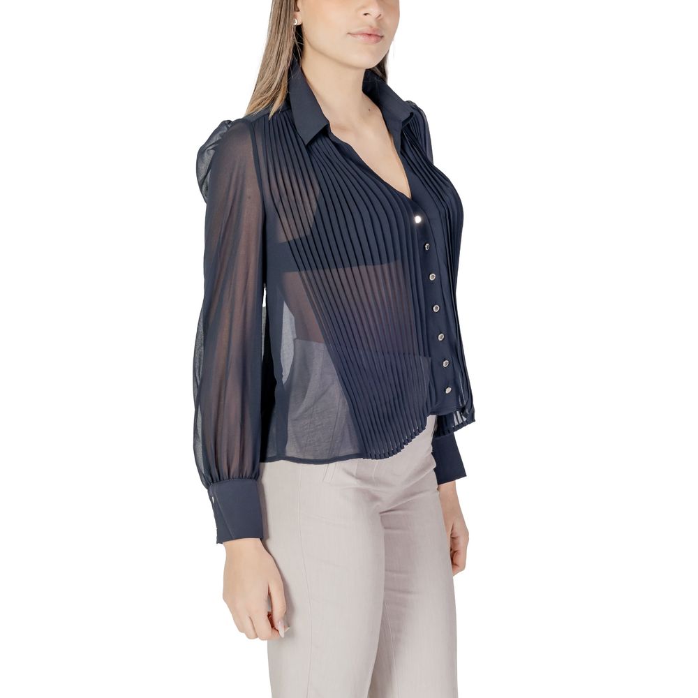 Blue Polyester Shirt