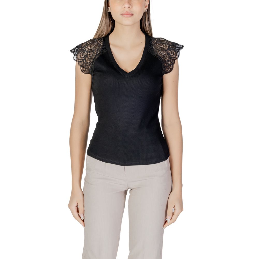 Black Recycled Polyester Tank Top