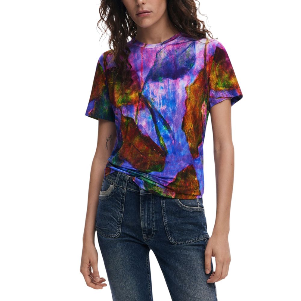 Purple Viscose T-Shirt