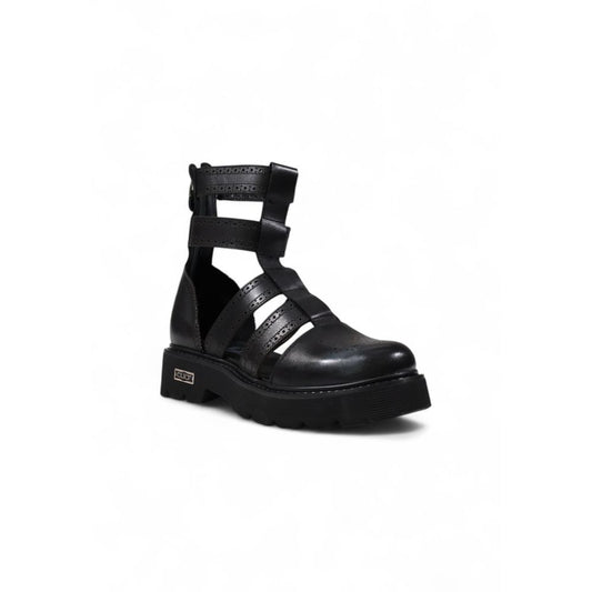 Black Leather Sandals