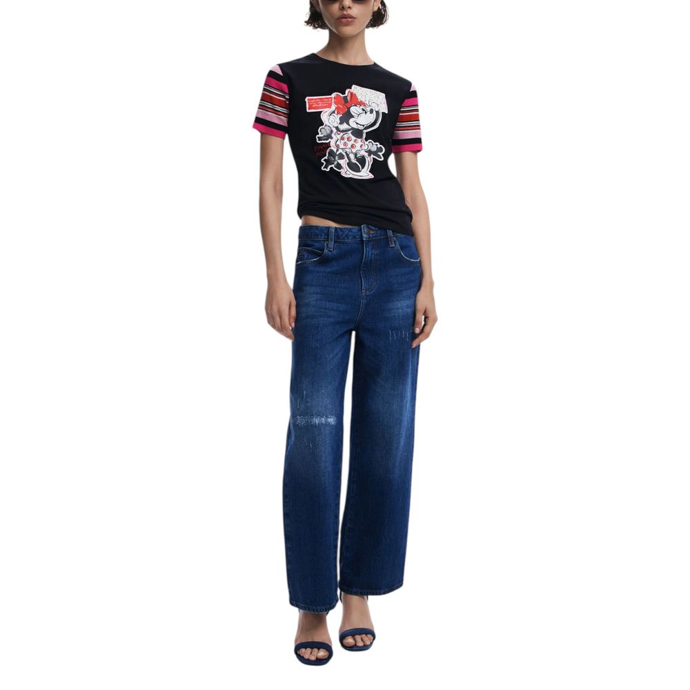 Black Cotton T-Shirt