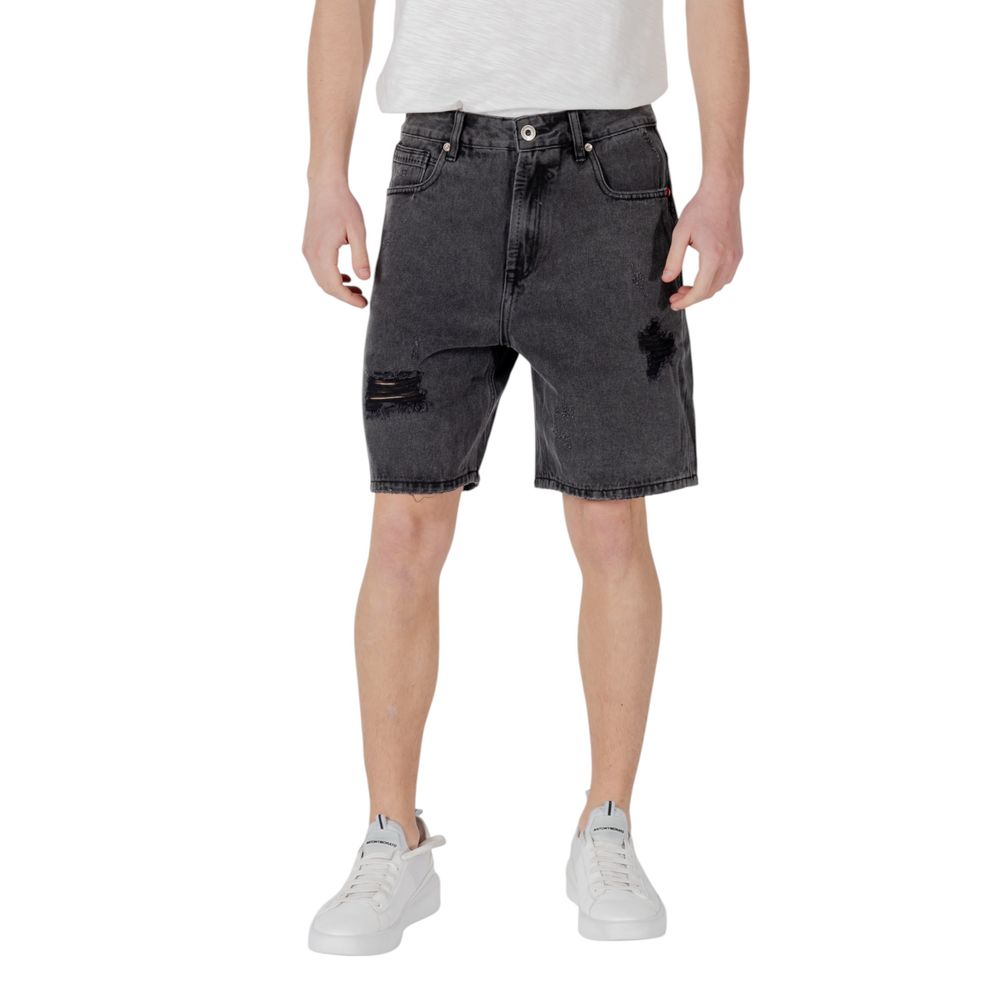 Black Cotton Bermuda