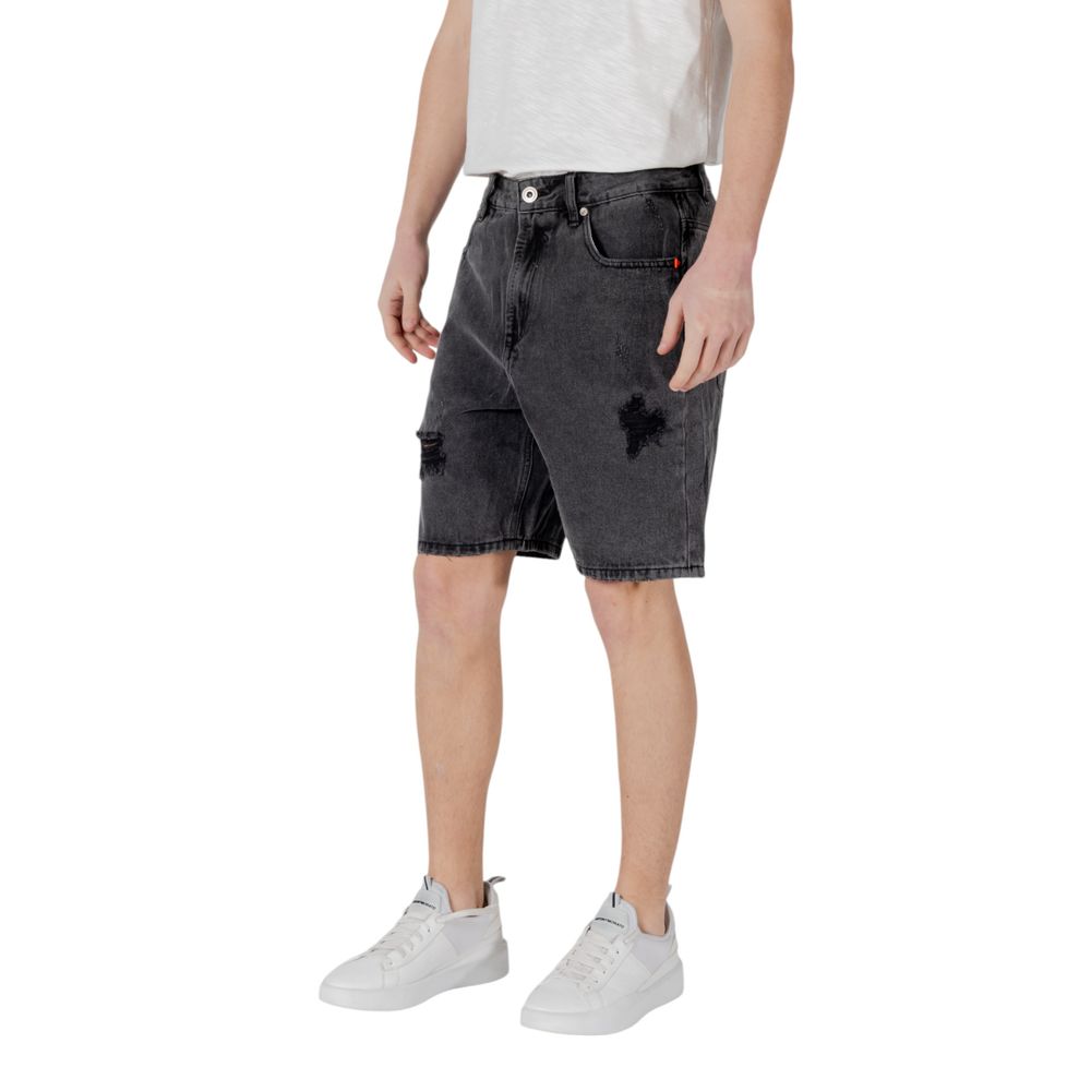 Black Cotton Bermuda