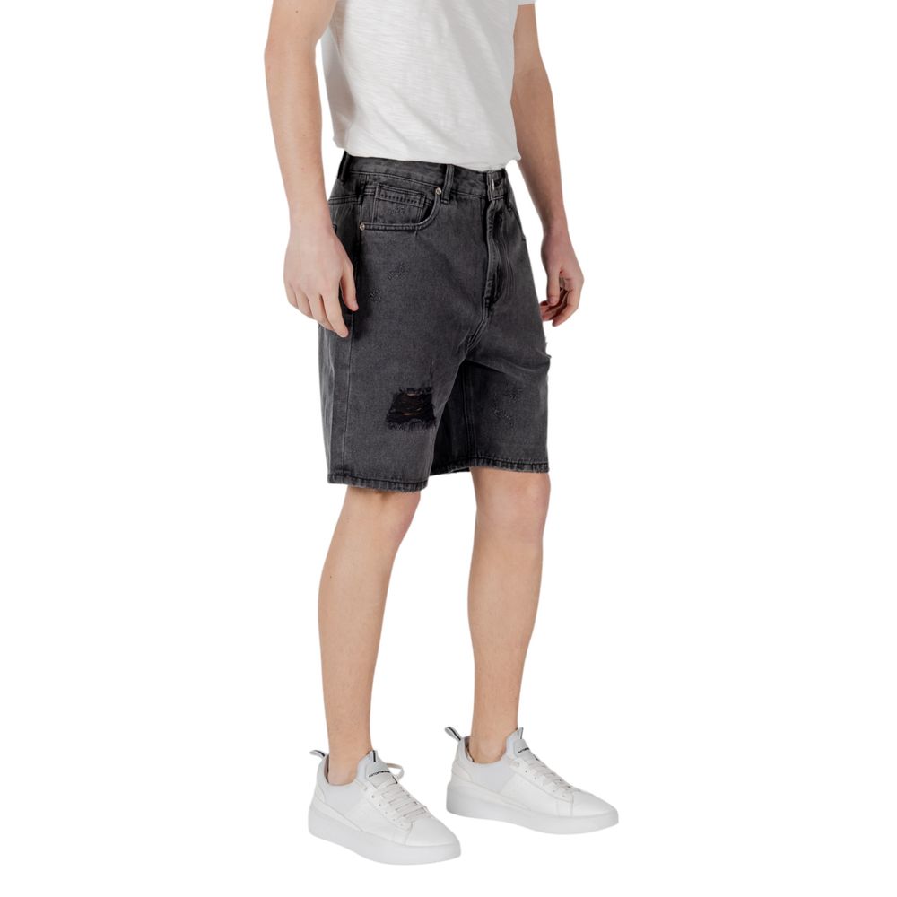 Black Cotton Bermuda