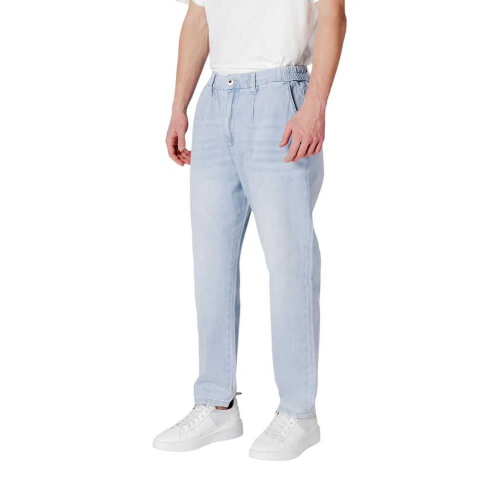 Blue Cotton Slim Fit Jean