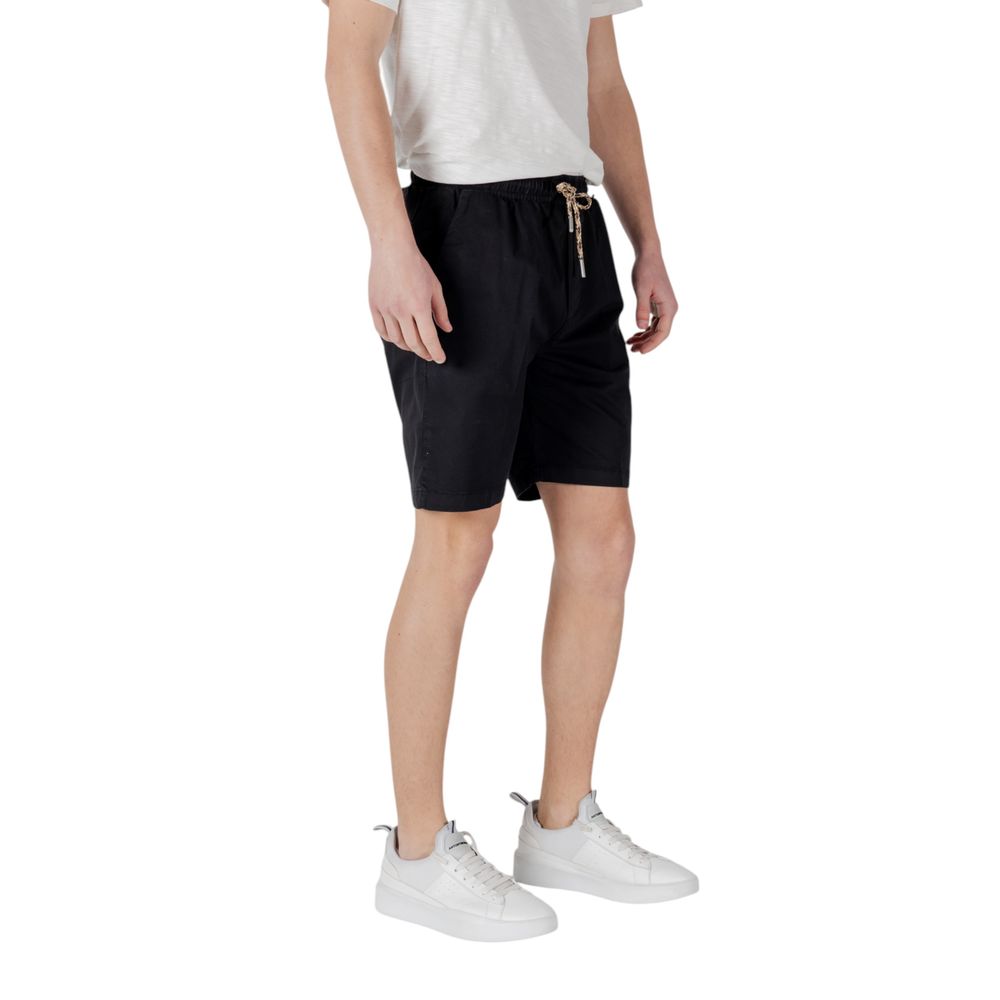 Black Cotton Bermuda