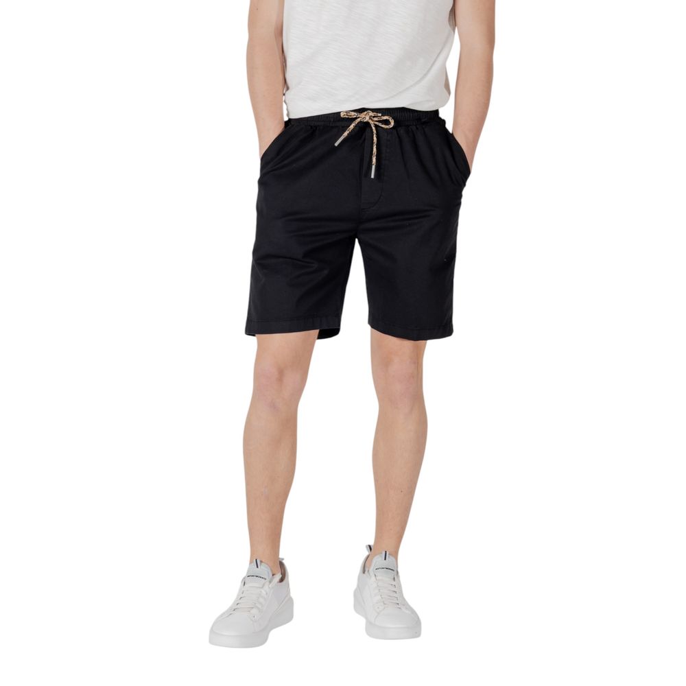 Black Cotton Bermuda