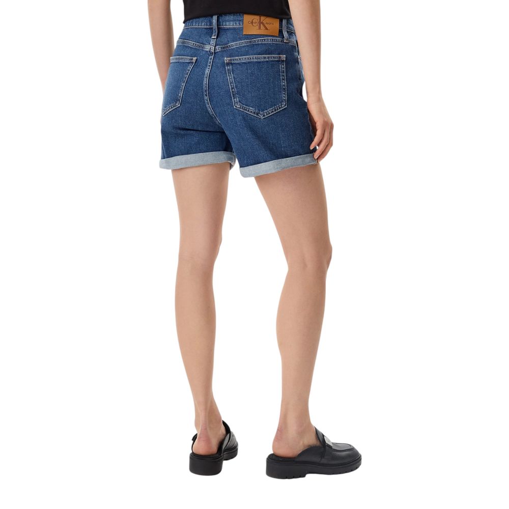 Blue Cotton Short