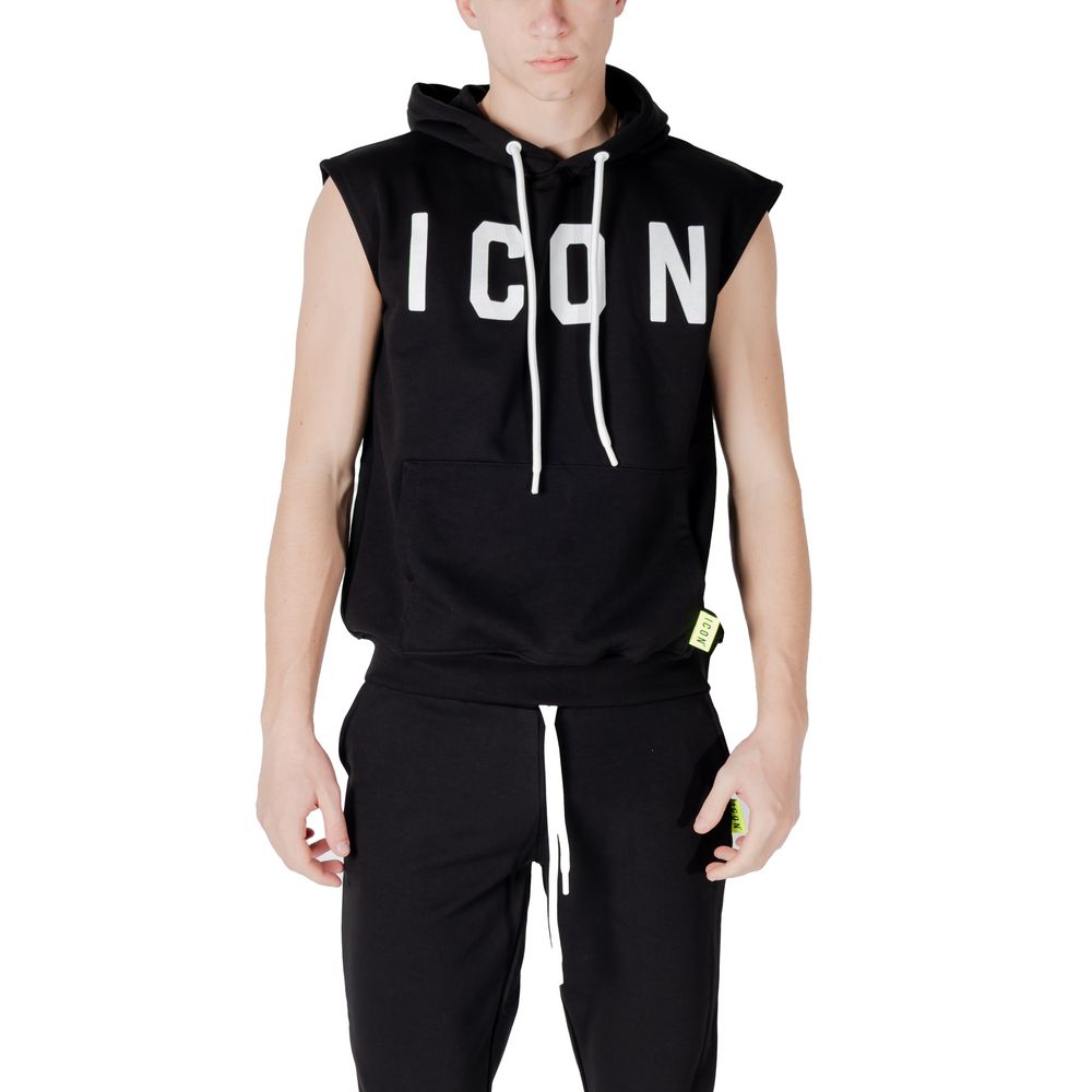 Black Cotton Hoody