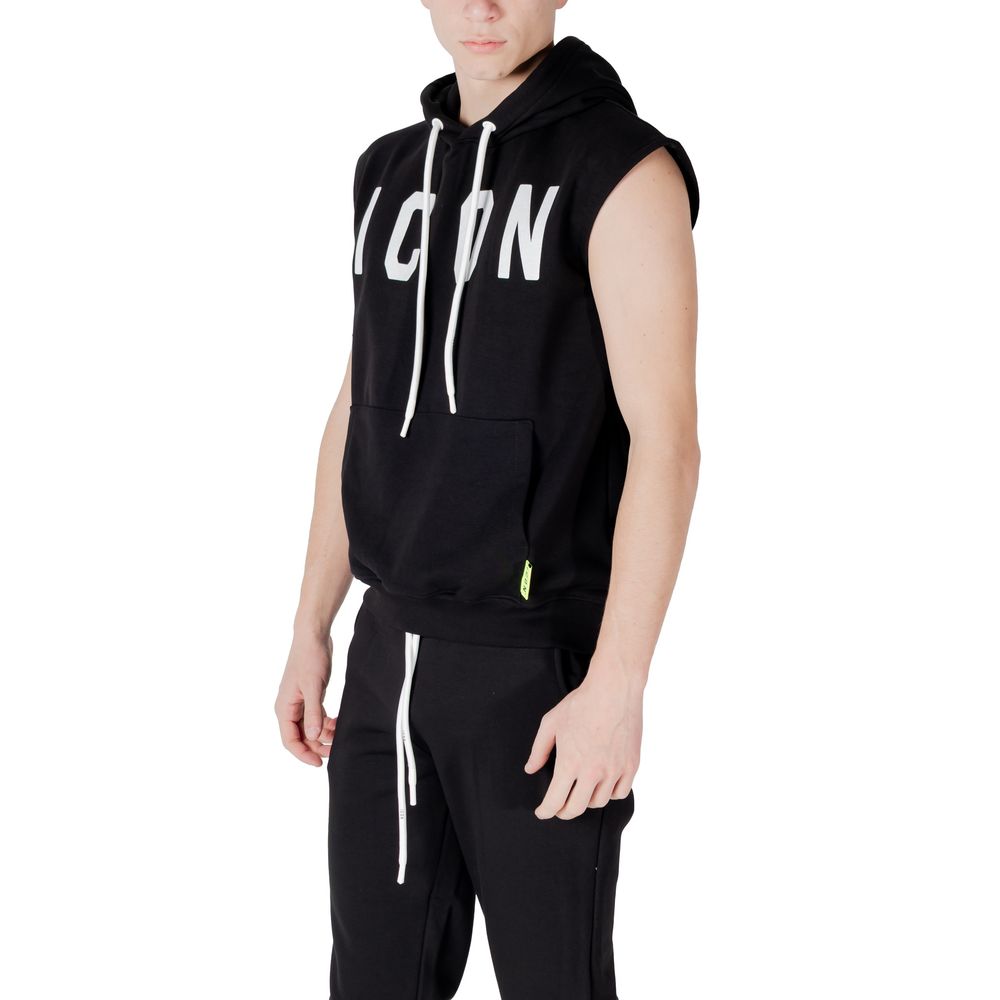 Black Cotton Hoody