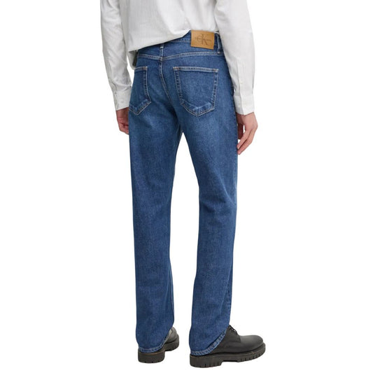 Blue Cotton Relaxed Fit Jeans